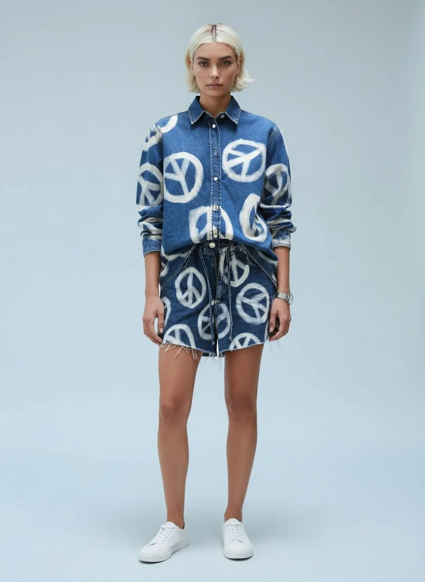 AI-generated fashion model — Front Facing