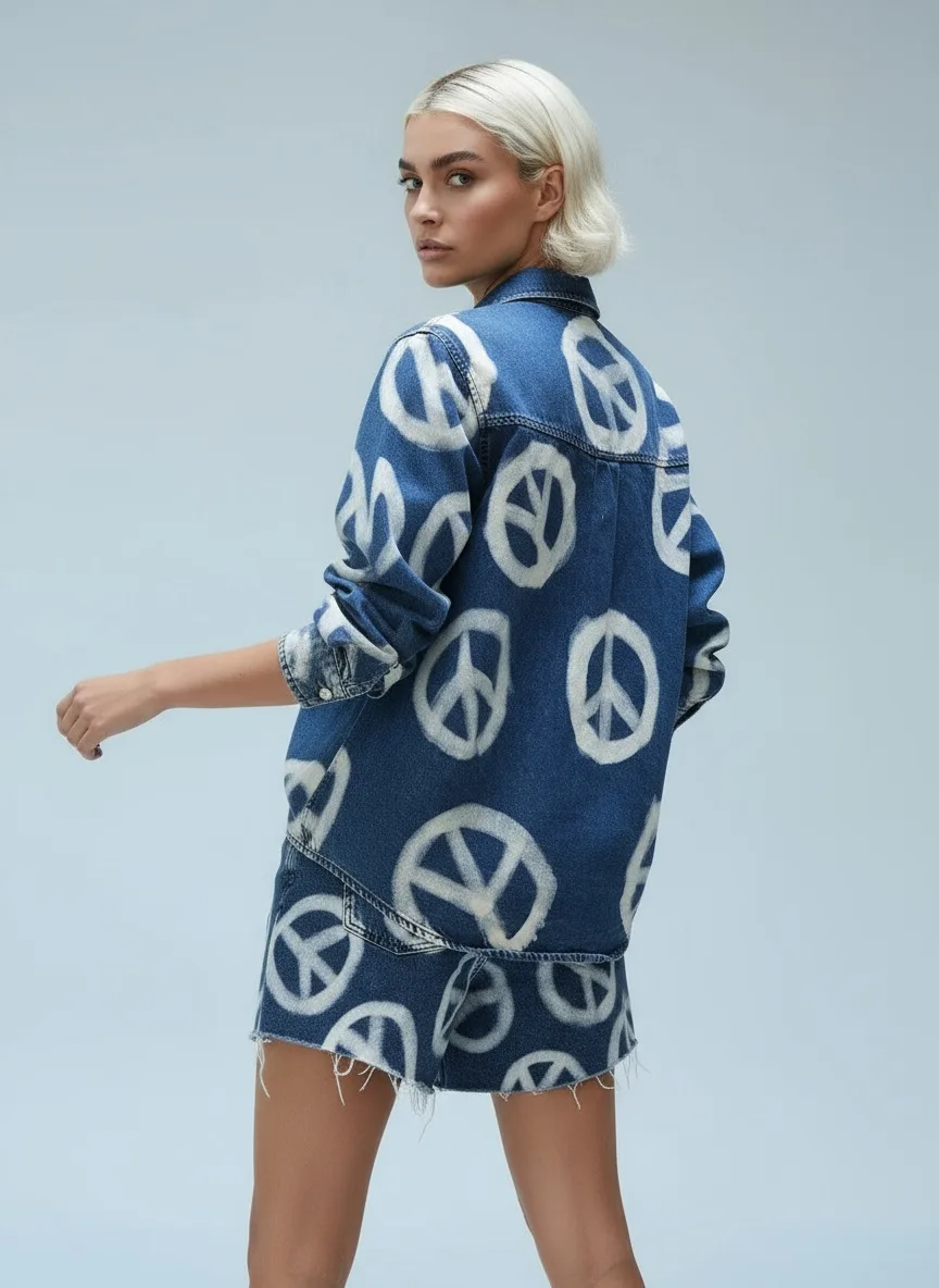 AI-generated fashion model — 3/4 Angle