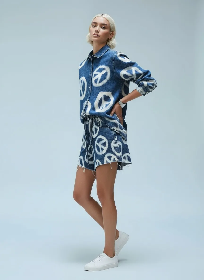 AI-generated fashion model — Side Profile