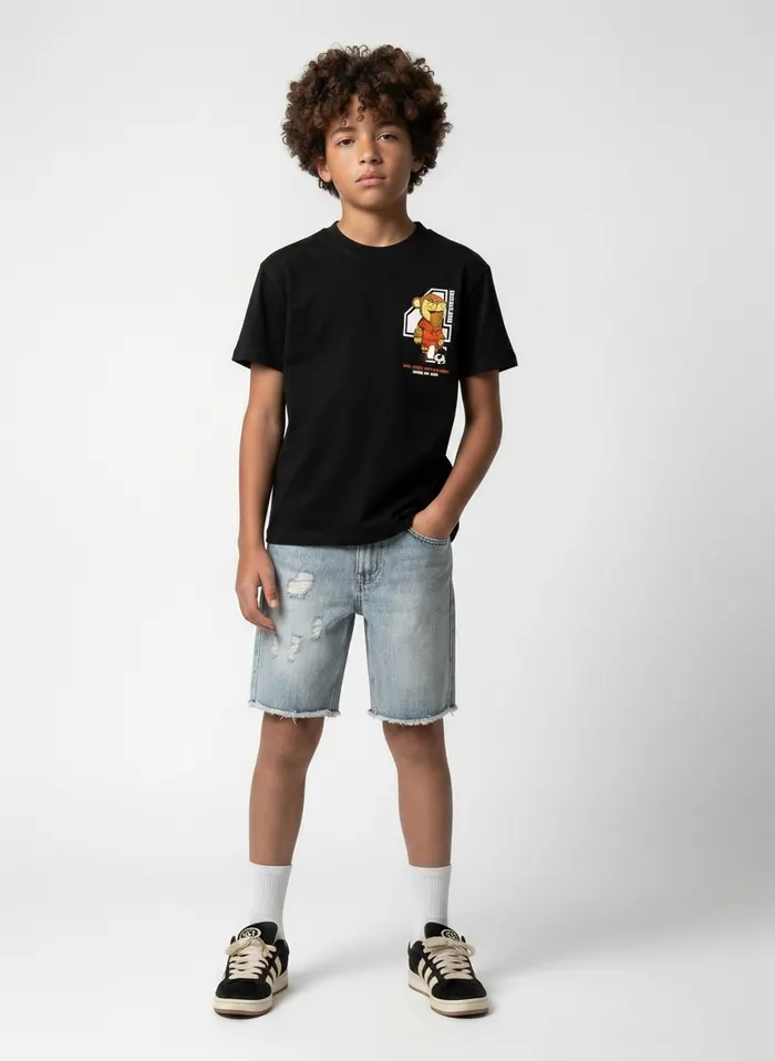 Black Bananas Nederland World Cup mascot tee ghost-mannequin product flat