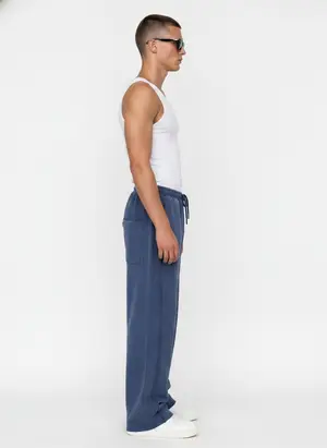 Bully Bully Sweatpant in denim blue, alternate angle 3