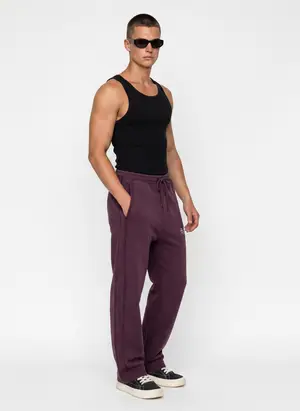 Bully Bully Sweatpant in plum, alternate angle 1