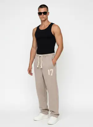 Bully Bully Sweatpant in sand, alternate angle 1