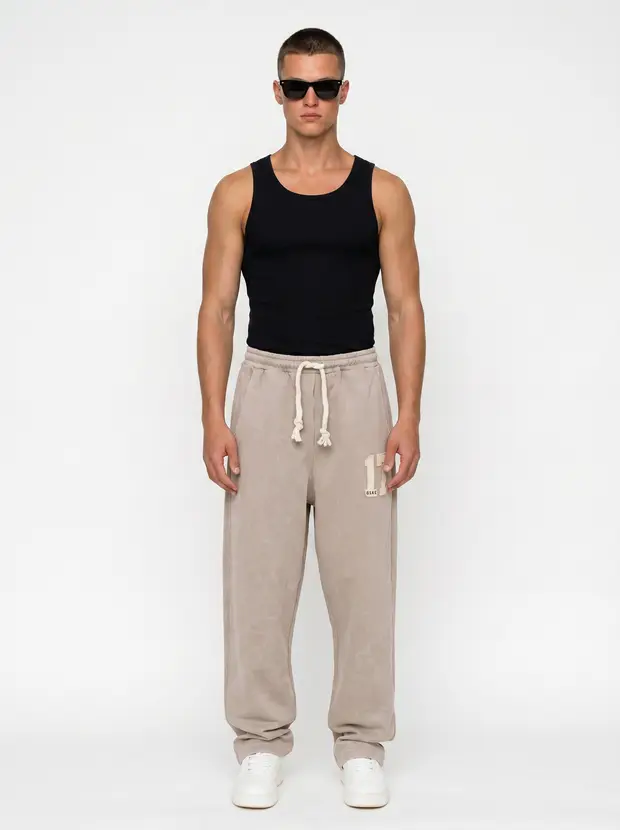 Line-sheet lead frame — Bully Bully Sweatpant in sand