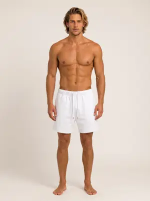 Future Homme ivory lounge short, supporting catalog angle 1