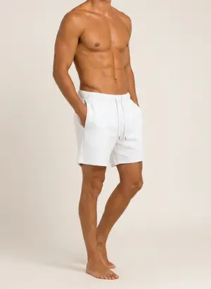 Future Homme ivory lounge short, supporting catalog angle 3
