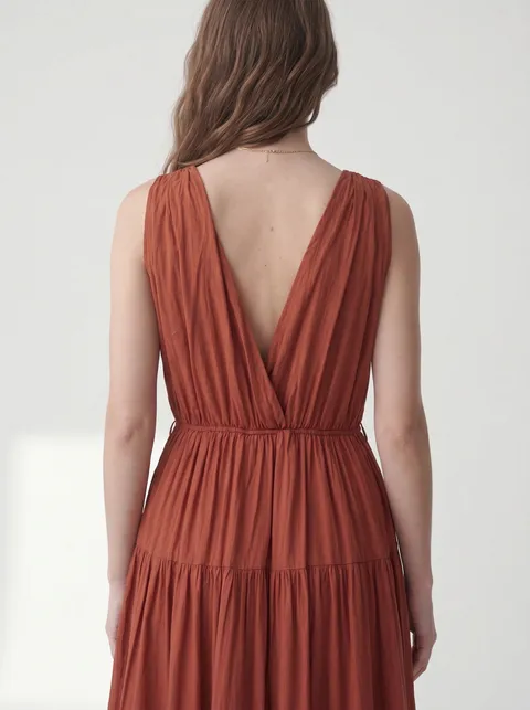 AI-generated on-model fashion photo angle 9 from flat lay input