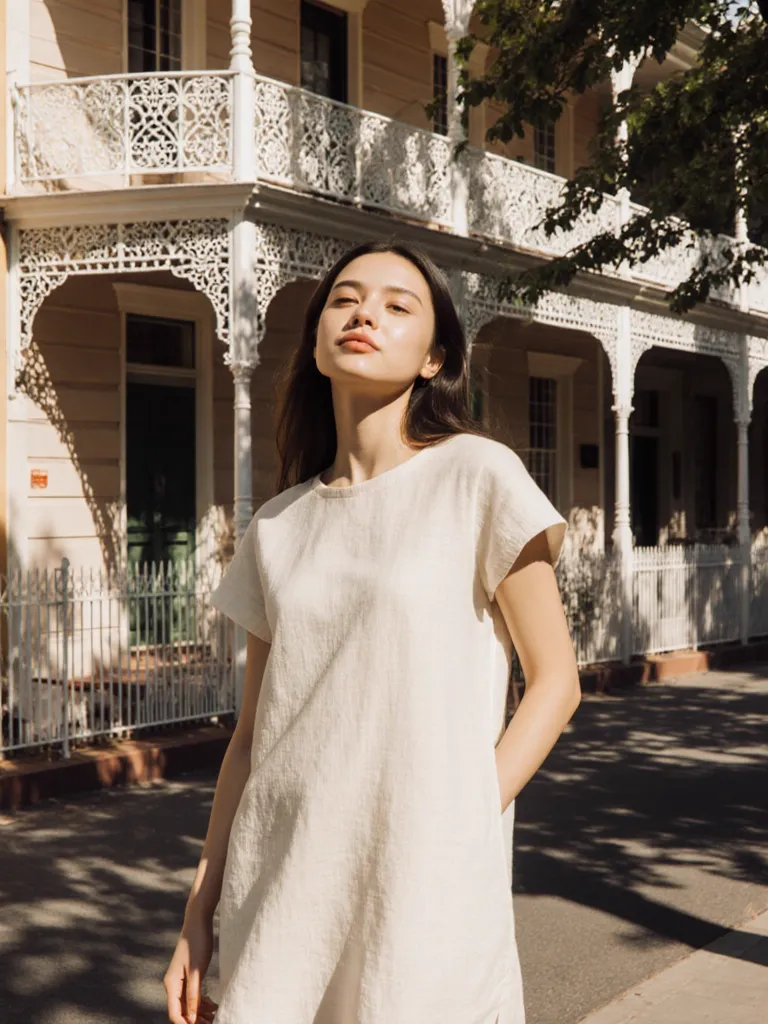 MODA AI editorial catalog output — Sydney, Australia setting