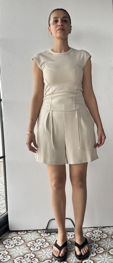 Cream comfortwear — front reference