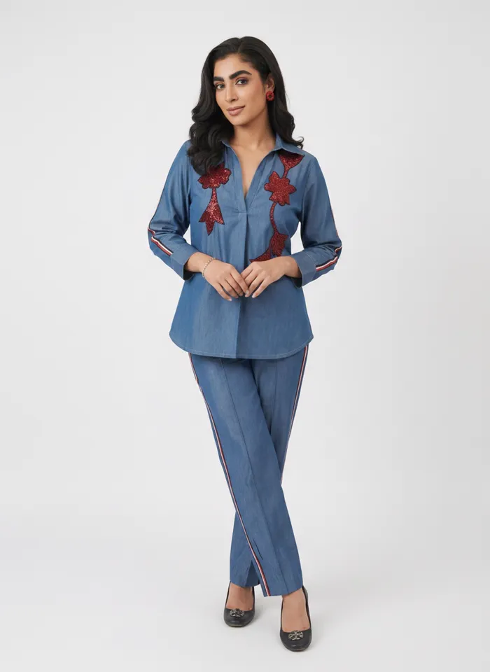 MODA AI on-model catalog output 1, generated from a flat lay, hanger, mannequin or cropped phone photo for marketplace listings