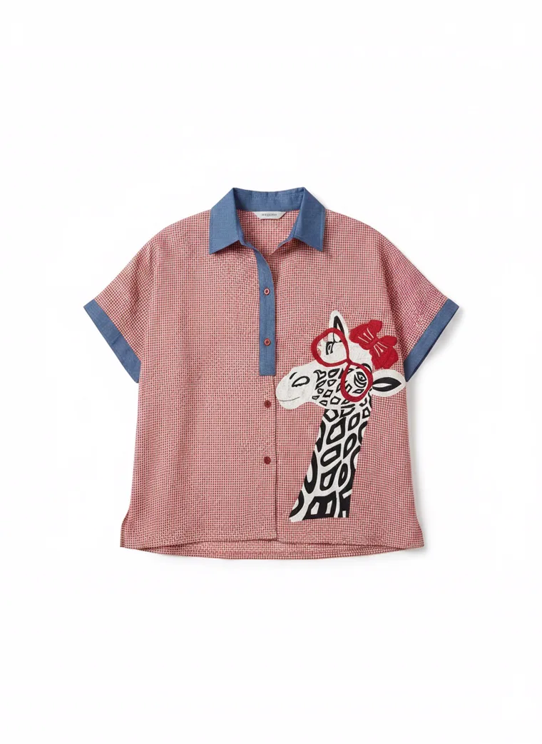 MODA AI output — the printed shirt alone on a pure white background, no model, suitable for an Amazon or Walmart main image