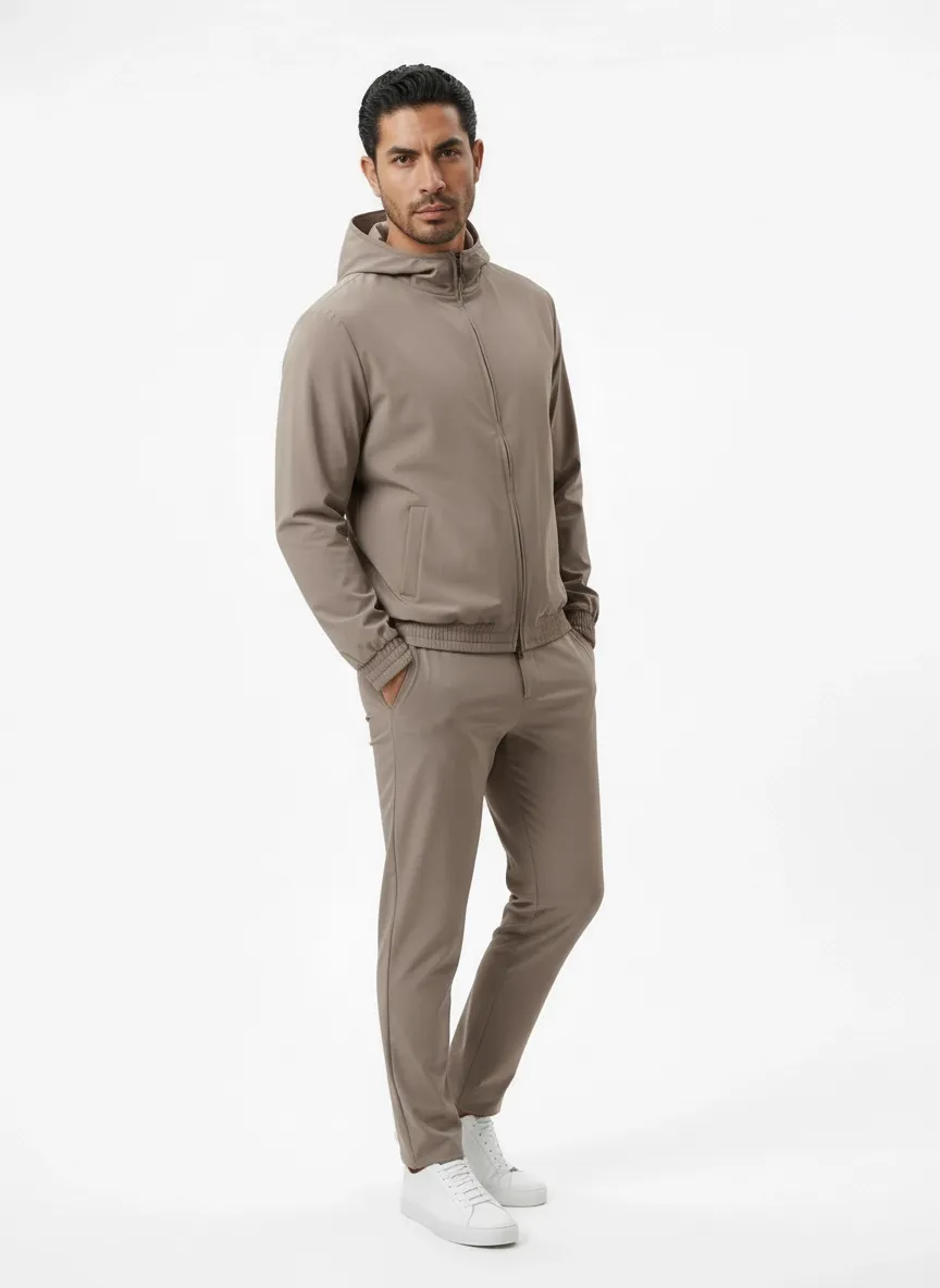 AI-generated — beige windbreaker angle 3