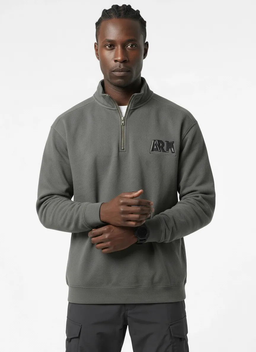 AI-generated — quarter-zip fleece angle 3