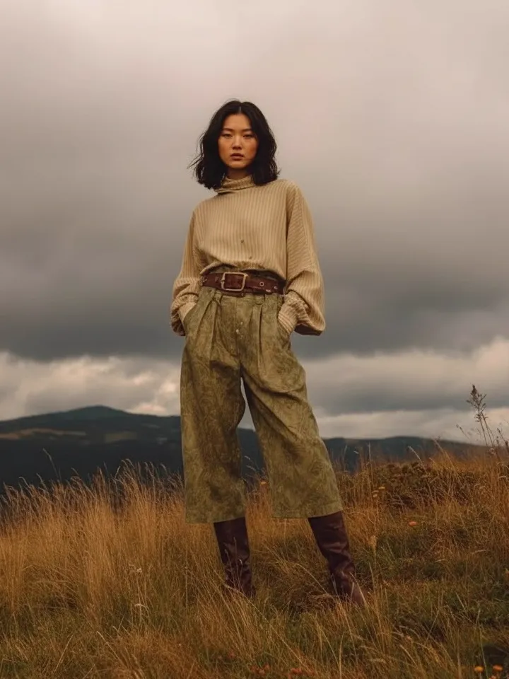 Background reference — moody highland mountain landscape with overcast sky