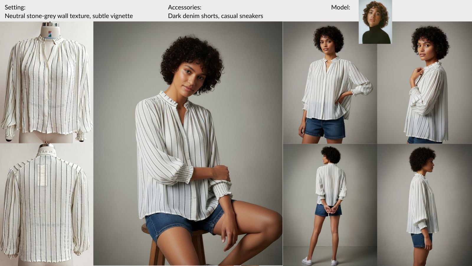 AI-generated fashion catalog photo 59 - Professional model photography created with MODA AI